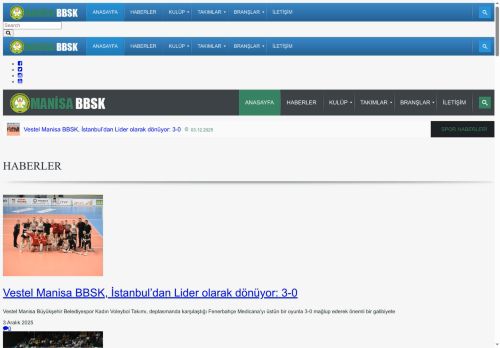 Manisa Büyükşehir Belediyespor Kulübü – Resmi Web Sitesi