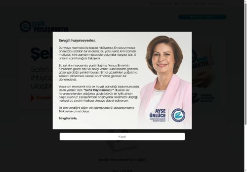 ŞEHİR PAYLAŞMAKTIR - Eskişehir Büyükşehir Belediyesi