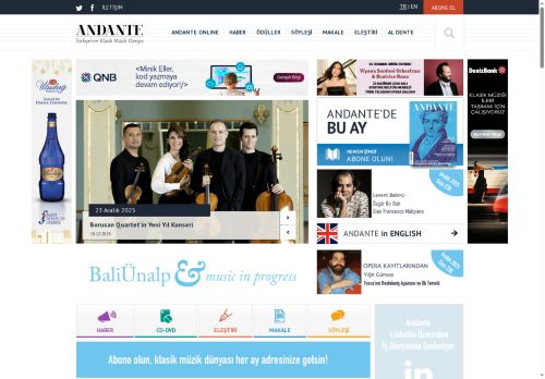 Andante Dergisi 4. Donizetti Klasik Müzik Ödülleri