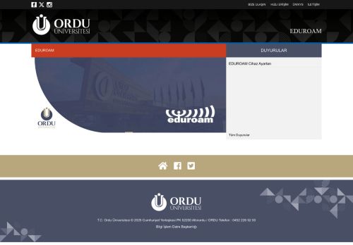 T.C. ORDU ÜNİVERSİTESİ EDUROAM