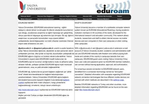 Yalova Üniversitesi Eduroam