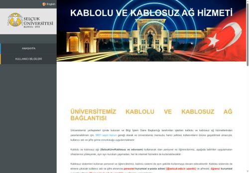 Selçuk Üniversitesi Ağ Bağlantı Ayarları