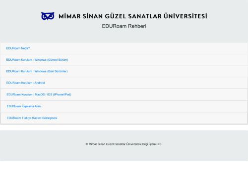 MSGSÜ Eduroam