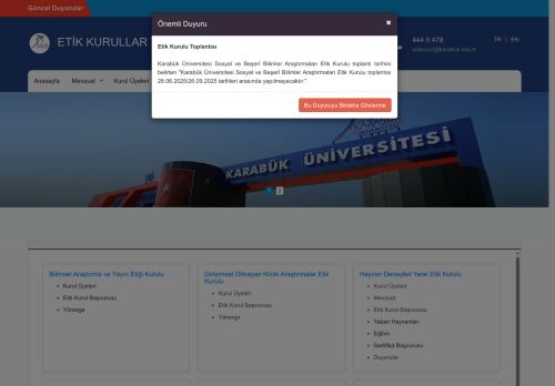 ETİK KURULLAR