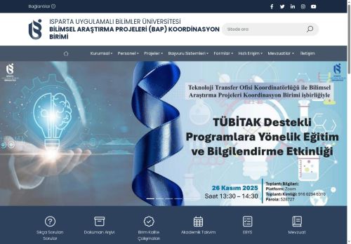 Bilimsel Araştırma Projeleri (BAP) Koordinasyon Birimi