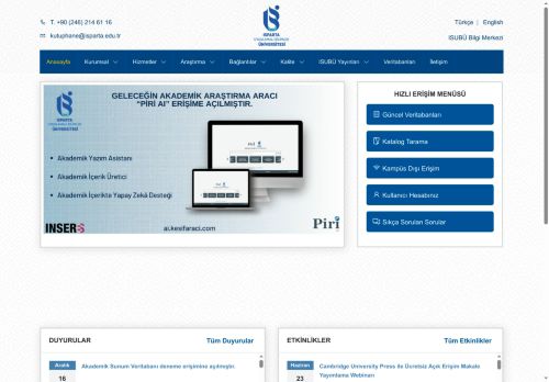 Isparta Uygulamalı Bilimler Üniversitesi