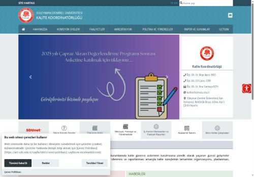 Dokümanlar - Kalite Koordinatörlüğü - Süleyman Demirel Üniversitesi