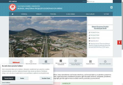 Bilimsel Araştırma Projeleri Koordinasyon Birimi - Süleyman Demirel Üniversitesi
