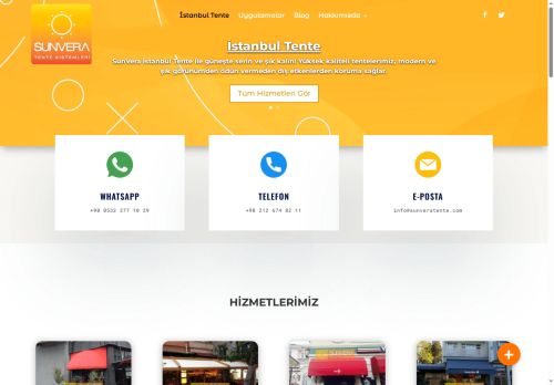 SUNVERA TENTE SİSTEMLERİ - İstanbul Tente