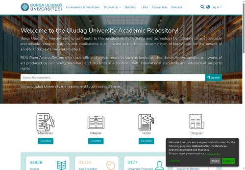 Bursa Uludağ Üniversitesi Açık Erişim Platformu :: DSpace Anasayfa :: Home