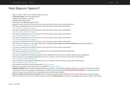 Nasıl Başvuru Yaparım? - HADYEK