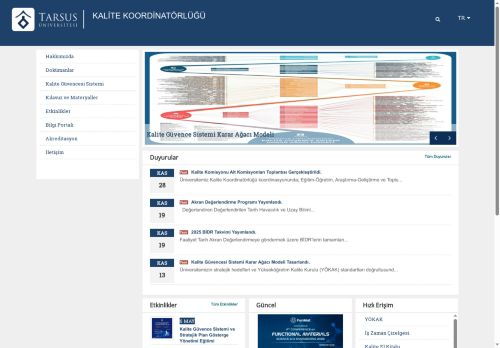 Görev Tanımları | KALİTE KOORDİNATÖRLÜĞÜ