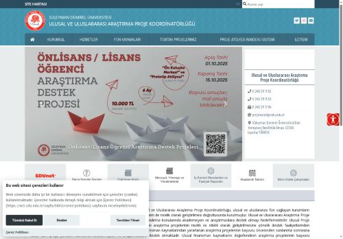 Ulusal ve Uluslararası Araştırma Proje Koordinatörlüğü - Süleyman Demirel Üniversitesi