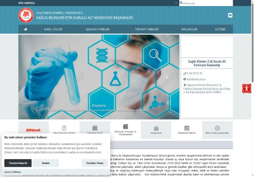 Sağlık Bilimleri Etik Kurulu Alt Komisyon Başkanlığı - Süleyman Demirel Üniversitesi