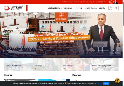 T.C. Çorum Valiliği İl Göç İdaresi Müdürlüğü