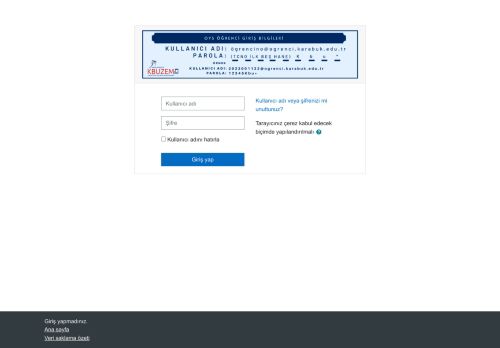 Uzaktan Eğitim Uygulama ve Araştırma Merkezi: Siteye giriş yap