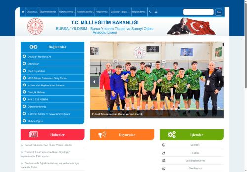 BURSA / YILDIRIM - Bursa Yıldırım Ticaret ve Sanayi Odası Anadolu Lisesi