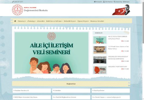 BURSA / YILDIRIM - Değirmenönü İlkokulu