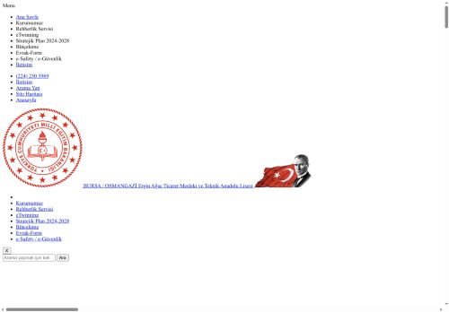 BURSA / OSMANGAZİ - Ergin Ağaç Ticaret Mesleki ve Teknik Anadolu Lisesi