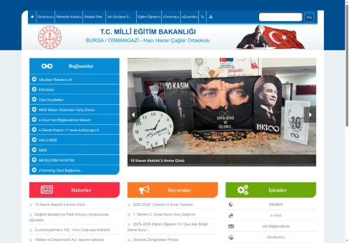 BURSA / OSMANGAZİ - Hacı Hacer Çağlar Ortaokulu