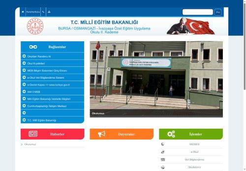 BURSA / OSMANGAZİ - İvazpaşa Özel Eğitim Uygulama Okulu II. Kademe
