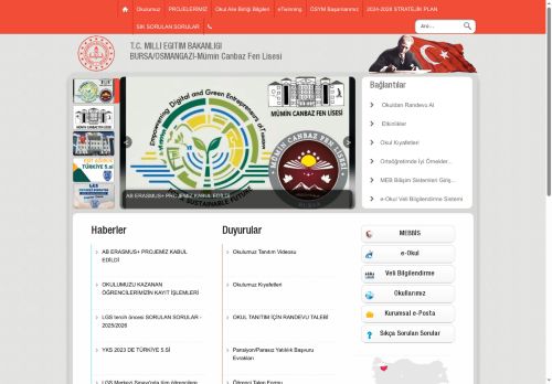 BURSA / OSMANGAZİ - Mümin Canbaz Fen Lisesi