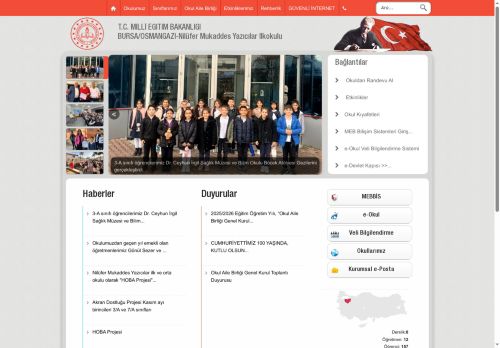 BURSA / OSMANGAZİ - Nilüfer Mukaddes Yazıcılar İlkokulu