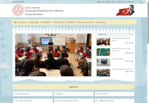 BURSA / OSMANGAZİ - Osmangazi Belediyesi Hacı Akkadın Tarman İlkokulu