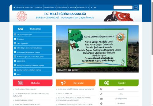 BURSA / OSMANGAZİ - Osmangazi Cavit Çağlar İlkokulu