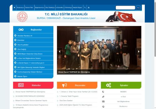 BURSA / OSMANGAZİ - Osmangazi Gazi Anadolu Lisesi