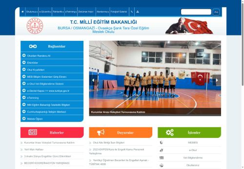 BURSA / OSMANGAZİ - Ovaakça Şarık Tara Özel Eğitim Meslek Okulu