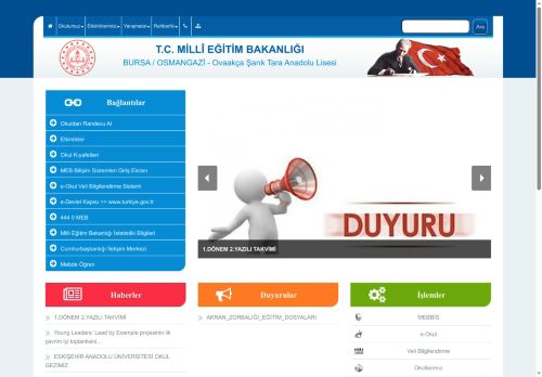 BURSA / OSMANGAZİ - Ovaakça Şarık Tara Anadolu Lisesi