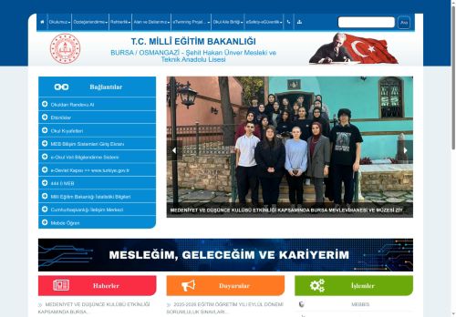 BURSA / OSMANGAZİ - Şehit Hakan Ünver Mesleki ve Teknik Anadolu Lisesi