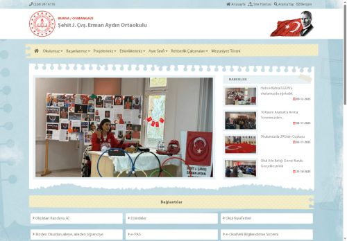 BURSA / OSMANGAZİ - Şehit J. Çvş. Erman Aydın Ortaokulu