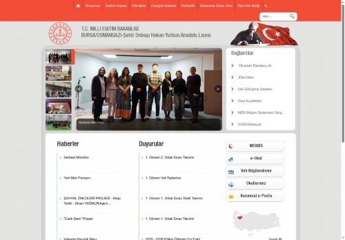 BURSA / OSMANGAZİ - Şehit Onbaşı Hakan Yutkun Anadolu Lisesi