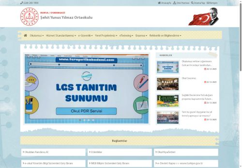 BURSA / OSMANGAZİ - Şehit Yunus Yılmaz Ortaokulu