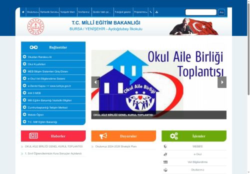 BURSA / YENİŞEHİR - Aydoğdubey İlkokulu