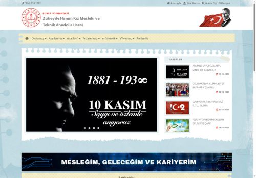 BURSA / OSMANGAZİ - Zübeyde Hanım Kız Mesleki ve Teknik Anadolu Lisesi