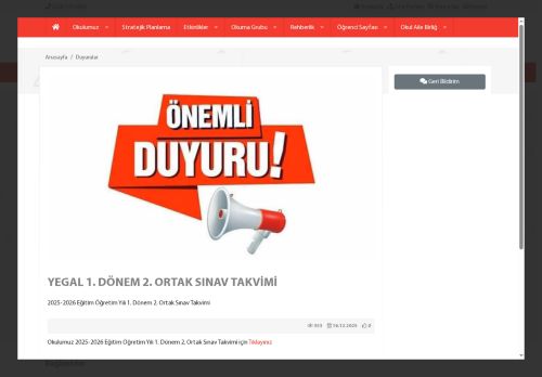 BURSA / YENİŞEHİR - Ertuğrul Gazi Anadolu Lisesi