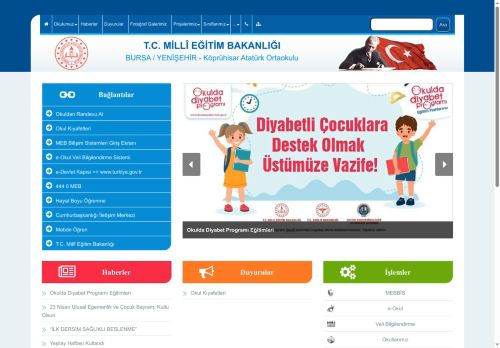 BURSA / YENİŞEHİR - Köprühisar Atatürk Ortaokulu