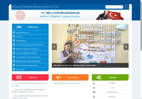 BURSA / YENİŞEHİR - Söylemiş Ortaokulu