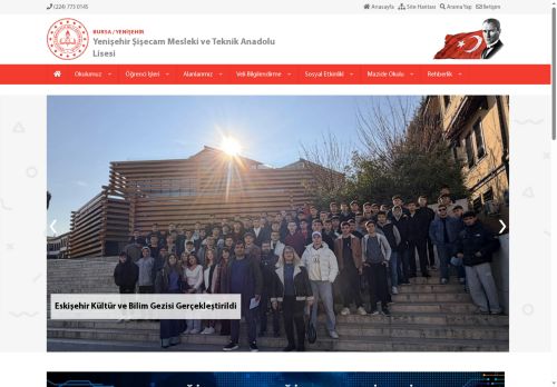 BURSA / YENİŞEHİR - Yenişehir Şişecam Mesleki ve Teknik Anadolu Lisesi