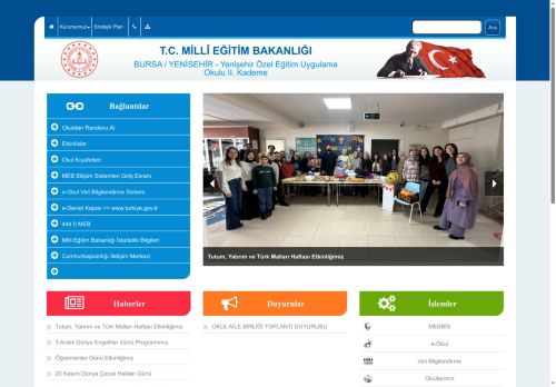 BURSA / YENİSEHİR - Yenişehir Özel Eğitim Uygulama Okulu II. Kademe