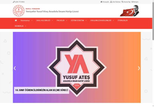 BURSA / YENİŞEHİR - Yenişehir Yusuf Ateş Anadolu İmam Hatip Lisesi