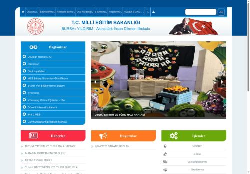 BURSA / YILDIRIM - Akıncıtürk İhsan Dikmen İlkokulu