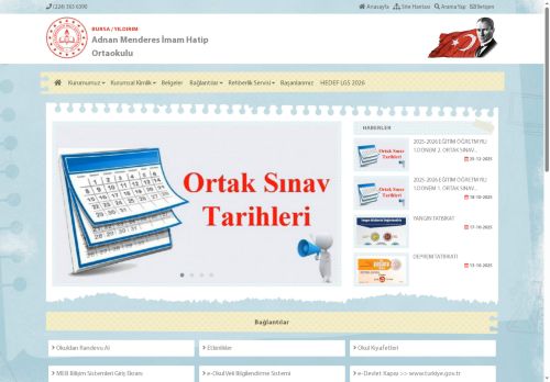 BURSA / YILDIRIM - Adnan Menderes İmam Hatip Ortaokulu
