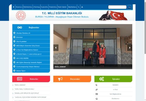 BURSA / YILDIRIM - Akçağlayan İhsan Dikmen İlkokulu