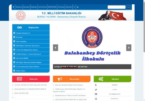 BURSA / YILDIRIM - Balabanbey Dörtçelik İlkokulu