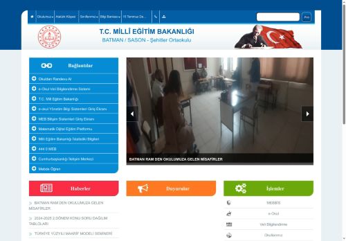 BATMAN / SASON - Şehitler Ortaokulu