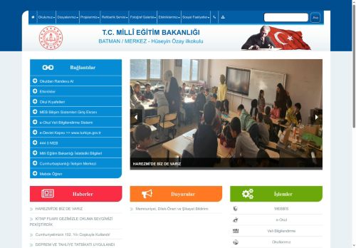 BATMAN / MERKEZ - Hüseyin Özay ilkokulu